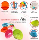 Vila Pet Food Measuring Scoop Cups, One Set to Feed Them All - Ideal for Multi-Pet Homes, Perfect Portion for Your Pets, Easy to Fill and Measure, 4pcs - Image 5