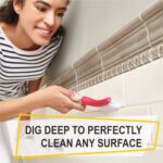 Scrub Brush Set of 3pcs - Cleaning Shower Scrubber with Ergonomic Handle and Durable Bristles - Grout Cleaner Brush - Scrub Brushes for Cleaning Bathroom, Shower, Tile, Kitchen, Floor, Bathtub, Floor - Image 6