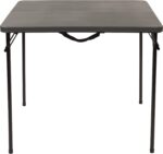 Flash Furniture Dunham 2.83' Square Plastic Folding Event Table with Carrying Handle, Bi-Fold Banquet Table for Indoor/Outdoor Events, Dark Gray - Image 12
