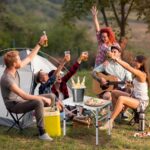 Folding Camp Table Small, 24''L x16''W with Adjustable Height Legs, Indoor Outdoor Lightweight Portable Aluminum Dining Table for Picnic Camping 2-Feet（2 Heights 10"/19"） - Image 7