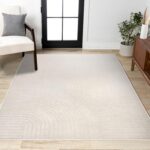 JONATHAN Y Hallie High-Low Curve Ivory/Cream Indoor/Outdoor Area Rug, 8x10, Minimalist, Japandi, Pet Friendly, Non-Shedding, Stain Resistant, Hose-Washable for Backyard, Patio, Porch (SCN100B-8) - Image 4