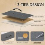 WLIVE 9-Drawer Dresser, Fabric Storage Tower for Bedroom, Hallway, Entryway, Closet, Tall Chest Organizer Unit with Fabric Bins, Steel Frame, Wood Top, Easy Pull Handle, Dark Grey - Image 7