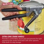Swing-A-Way Easy-Crank Can Opener with Folding Crank Handle, Black, 3.50 x 4.50 x 10.50 - Image 5