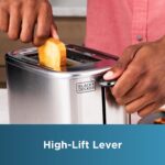 BLACK+DECKER® 2-Slice Toaster with 7 Toast Shade Settings, Extra-Wide Slots for Bagels, Stainless Steel Exterior Finish - Image 5