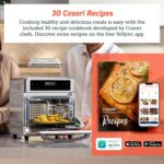 COSORI 11-in-1 Air Fryer Oven , 13Qt Small Footprint Airfryer combo with Rotisserie, Toast, Bake, Roast, Reheat Functions and more, Recipe Book & 6 Accessories Included, Perfect for Small Contertop - Image 4