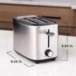 BLACK+DECKER® 2-Slice Toaster with 7 Toast Shade Settings, Extra-Wide Slots for Bagels, Stainless Steel Exterior Finish - Image 8