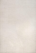 JONATHAN Y Hallie High-Low Curve Ivory/Cream Indoor/Outdoor Area Rug, 8x10, Minimalist, Japandi, Pet Friendly, Non-Shedding, Stain Resistant, Hose-Washable for Backyard, Patio, Porch (SCN100B-8) - Image 9