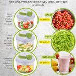 Brieftons QuickPull Manual Food Chopper: Large 4-Cup Powerful Hand Pull Chopper/Mincer/Mixer Blender to Chop Onion, Garlic, Vegetables, Fruits, Herbs for Salsa, Salad, Pesto, Puree, Indian Cooking - Image 8