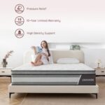 Full Mattress 12 Inch Hybrid Mattress Full - Memory Foam & Individually Pocket Coils Springs | Pressure Relief | Motion Isolation, Edge Support | CertiPUR-US Certified | Medium Firm - Image 6