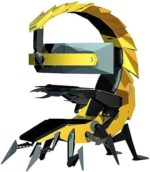 Gaming Chair Ergonomic Swivel with RGB LED for Racing, E-Sports, and Home Office Comfort (B) - Image 2