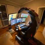 Gaming Chair Ergonomic Swivel with RGB LED for Racing, E-Sports, and Home Office Comfort (B) - Image 3