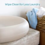 Keekaroo Peanut Changer Baby Vanilla – The Original - Easy-to-Clean Changing pad and The only Shell Over Foam, Fully Water Repellant, Wipeable Diaper pad, Wipe-Clean Changing pad - Image 3