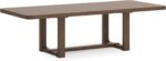 Signature Design by Ashley Cabalynn Farmhouse Dining Extension Table with 1 Removable Center Leaf, Light Brown - Image 2