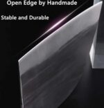 Freelander Serbian Chef Knife, Heavy Duty Handmade Forged Meat Cleaver for Meat Cutting, Full Tang High-Carbon Clad Steel Butcher Knife, Non-Slip Handle and Leather Sheath - Image 3