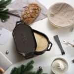 KooK Enameled Cast Iron Dutch Oven for Sourdough Bread Baking - 3.4 Qt Pot with Lid for Even Heat Distribution - Includes Lid Lever - Image 7