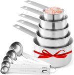 Stainless Steel Measuring Cups And Measuring Spoons 10-Piece Set, 5 Cups And 5 Spoons - Image 3