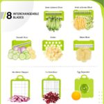 Heavy-Duty Vegetable Chopper | 14-IN-1 | Super-Sharp, Ultra-Hardened & Never-Rust Blades | Military-Grade, Chemical-Free & Non-Toxic Materials Construction - Image 3