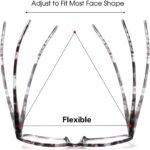 Kerecsen Reading Glasses 5 Pairs Fashion Ladies Readers Spring Hinge with Pattern Print Eyeglasses for Women (Mix Color -2, 3.00) - Image 5