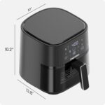 Chefman Air Fryer – 4 QT Compact Airfryer for Quick & Easy Meals, Features Hi-Fry Technology for Extra Crisp, Easy-View Window, Touch Controls with 4 Presets, Nonstick & Dishwasher Safe Basket - Black - Image 9