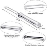 “Old-School” Professional Vegetable, Potato, Carrot Peeler – Stainless Steel body and blade (small) - Image 3