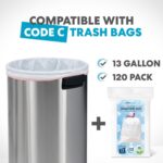 Simpli-Magic 65 Liter Open Top Trash Can, Commercial Grade, Stainless Steel - Image 8