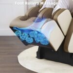 MYTHIA SL Track Massage Chair Recliner, Full Body Massage Chair, Zero Gravity, Bluetooth Speaker, Airbags, Heating, Extendable Footrest and Foot Massage (Beige) - Image 8