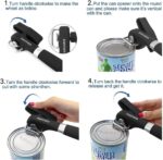 PAKITNER- Safe Cut Can Opener, Smooth Edge Can Opener - Handheld Easy Turn Knob, Manual Can Opener, Ergonomic Smooth Edge, Food Grade Stainless Steel Cutting Tool for Kitchen & Restaurant - Image 10