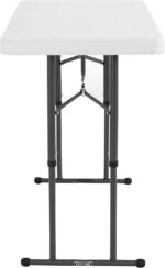 Lifetime Commercial Height Adjustable Folding Utility Table, 4-Foot - Image 6