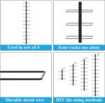 24 Bottles Wall Mounted Wine Rack, Detachable Wall Hanging Bottle Holder, Use as One or Four, DIY Display, Storage Racks for Wine, for Restaurant, Bar, Cellar - Image 9