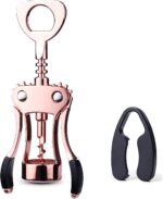 Wine Opener, Zinc Alloy Premium Wing Corkscrew Wine Bottle Opener with Multifunctional Bottles Opener, Upgrade - Image 2