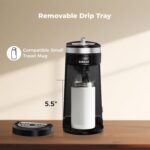 CHULUX Single Serve Coffee Maker for K Capsule, Mini Single One Cup Coffee Machine, Perfect for Small Space, Black - Image 9