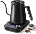 Gooseneck Electric Kettle HIYAKOI with ±1℉ Temperature Control, Pour Over Kettle for Coffee & Tea, 1200W Rapid Heating, Stainless Steel Water Boiler with 12H Keep Warm & Built-in Timer, 0.8L/27oz - Image 2