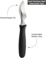 BALCI Ice Cream Scoop - Heavy Duty Stainless Steel Icecream Scooper With Non-Slip Rubber Grip - Professional Metal Ice-Cream Spade - Dishwasher Safe – Black - Image 4