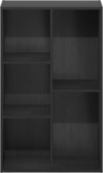 Furinno Luder 5-Cube No Tool Assembly Open Shelf, Blackwood - Image 6