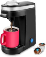 CHULUX Single Serve Coffee Maker for K Capsule, Mini Single One Cup Coffee Machine, Perfect for Small Space, Black - Image 2