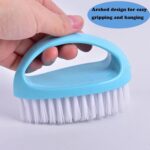 2 Pack Scrubbing Brushes for Cleaning, Heavy Duty Scrub Brush Nylon Stiff Bristles,Scrubber Cleaner Brush for Bathroom,Showe,Sink,Kitchen,Bathtub,Floor,Multi-Purpose Cleaning Brush (Green+Blue) - Image 7