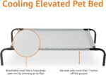 Amazon Basics Cooling Breathable Elevated Dog Bed with Durable Metal Frame, Medium, 43 x 26 x 7.5 Inch, Grey, Easy to Assemble - Image 5