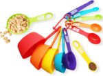 12 Piece Measuring Cups and Spoons Set, Colored Kitchen Measure Tools, Durable Nesting Cups and Spoons for Dry and Liquid, Dishwasher Safe - Image 2