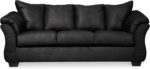 Signature Design by Ashley Darcy Classic Contemporary Sofa, Black - Image 2