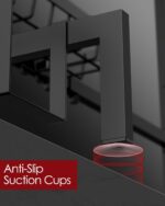 Sakugi Dish Drying Rack - Over The Sink Dish Drainer Drying Rack with Utensil & Knife Holder, Hooks, Stainless Steel Kitchen Organizers and Storage Solution, 11.8" D x 31.5"~39.0''W x 30" H, Black - Image 7