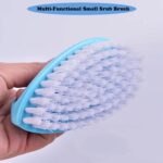 2 Pack Scrubbing Brushes for Cleaning, Heavy Duty Scrub Brush Nylon Stiff Bristles,Scrubber Cleaner Brush for Bathroom,Showe,Sink,Kitchen,Bathtub,Floor,Multi-Purpose Cleaning Brush (Green+Blue) - Image 4