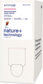 ATTITUDE Dish Soap Refill, EWG Verified, Plant-Based & Vegan Dishwashing Liquid, Naturally Derived, Unscented, 67.6 Fl Oz - Image 2