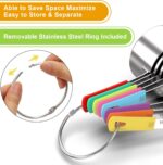 Wildone 8-Piece Measuring Cups Set, Stainless Steel Nesting Measuring Cups, Perfect for Dry and Liquid Ingredients, Dishwasher Safe - Image 6