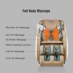 MYTHIA SL Track Massage Chair Recliner, Full Body Massage Chair, Zero Gravity, Bluetooth Speaker, Airbags, Heating, Extendable Footrest and Foot Massage (Beige) - Image 4