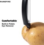 Rainspire 3-Piece Peeler Set, Premium Swivel Vegetable Peeler, Kitchen Gadgets Apple Peeler Potato Peeler Veggie Peeler Fruit Peeler, Dishwasher Safe Kitchen Accessories, Black - Image 7
