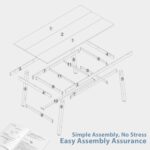 IDEALHOUSE Rustic Dining Table for 6-8 People, 70” Long Rectangle Kitchen Table, Industrial Farmhouse Wooden Kitchen Tables with Sturdy Metal Frame, Dining Room Table for Office, Home - Image 8