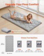 VEVOR Japanese Floor Mattress, Futon Mattress, 100% High Density Comfortable Foam, Foldable Tatami Mat with Storage Bag, Sleeping Pad for Camping Dormitory Yoga - Image 3