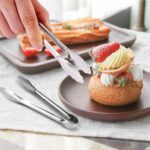 12 Pack Small Serving Tongs,XEVOM Stainless Steel Sugar Tongs Mini Appetizers Tongs Mental Kitchen Tongs for Serving Food (5inch) - Image 7