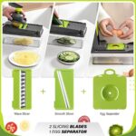 Heavy-Duty Vegetable Chopper | 14-IN-1 | Super-Sharp, Ultra-Hardened & Never-Rust Blades | Military-Grade, Chemical-Free & Non-Toxic Materials Construction - Image 6