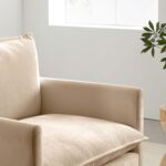 Mixcous Chenille Oversized Accent Chair - 39”W Big Comfy Reading Chair, Modular Cloud Chair, Cozy Armchair for Living Room, Bedroom, Kids Room, Family Room, Reading Nook, Sand Beige - Image 8